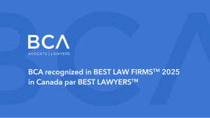 BCA recognized in the ranking of Best Law Firms Canada in 2025